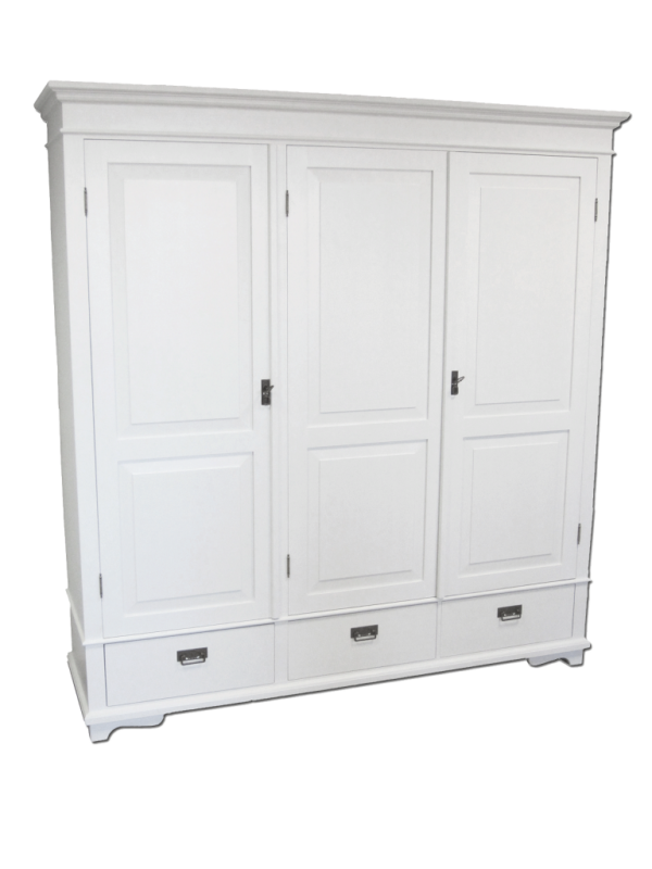 Suur täispuidust riidekapp 3 uksega